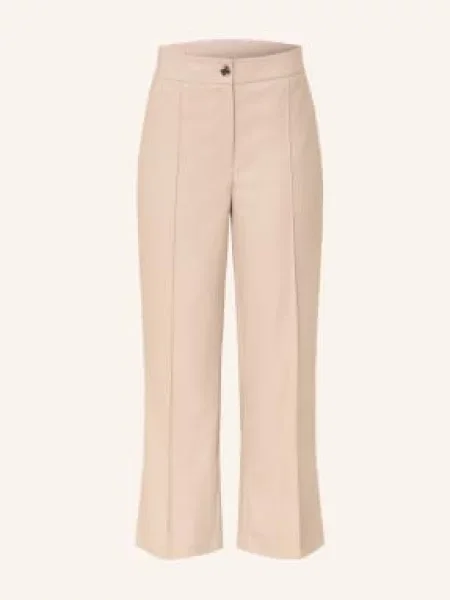 Opus Spodnie Melane Soft beige beżowe