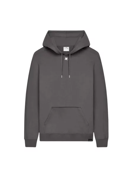 Bluza z kapturem Courreges szara