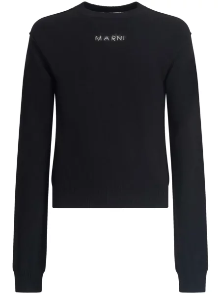 Pulover Marni cu broderie negru