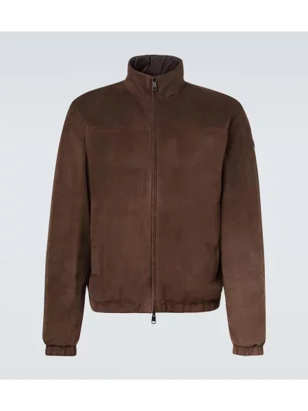 Szarvasbőr pehelydzseki Moncler barna