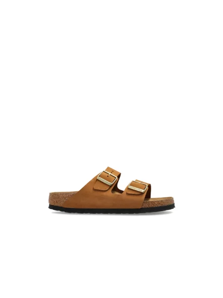 Klapki Birkenstock brązowe