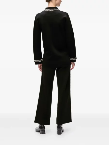 Bouclé cardigan Karl Lagerfeld negru