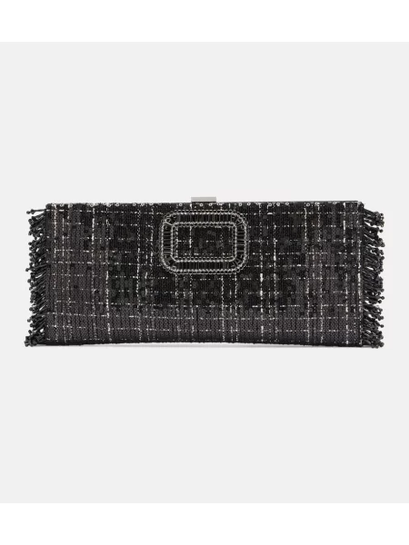 Geantă plic Roger Vivier negru