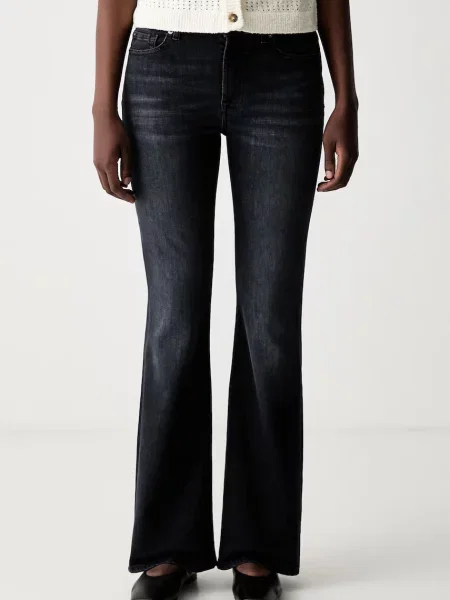 7 FOR ALL MANKIND blugi bootcut pentru femei negru