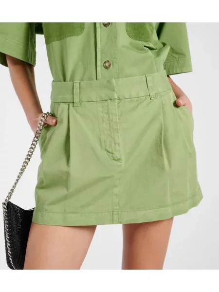 Fusta plisata Stella Mccartney plisată verde