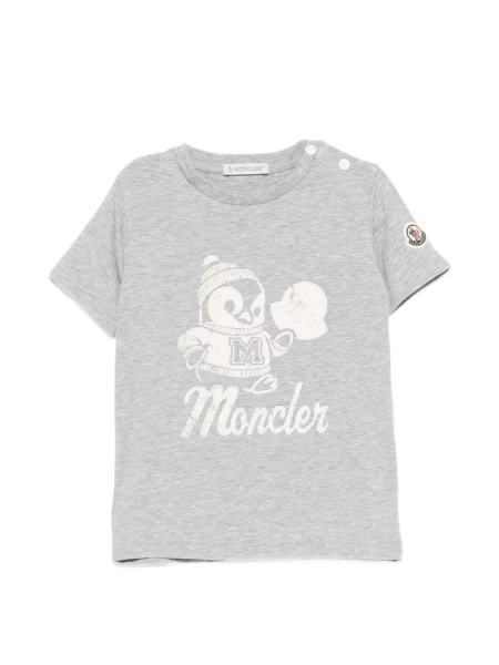 Koszulka dziecięca Moncler Enfant szara