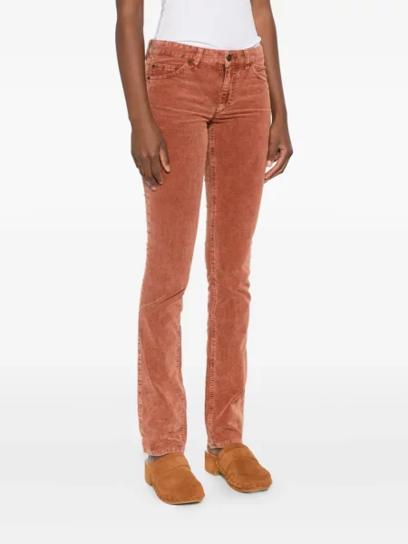 Pantaloni Marant Etoile de catifea cord cu 5 buzunare portocaliu