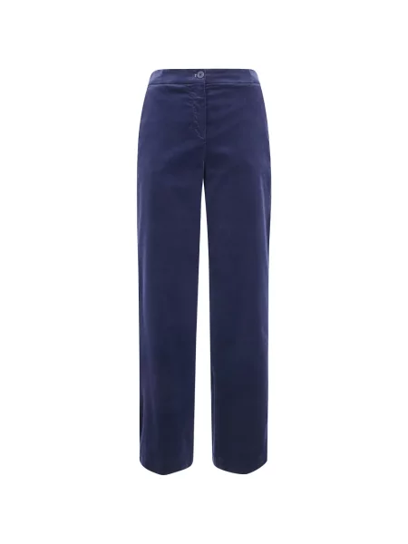 Pantaloni Via Masini 80 de catifea cord albastru