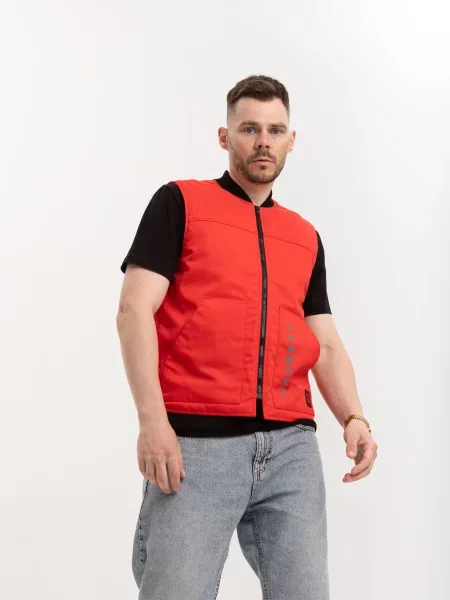 Утепленный жилет Haubert красный