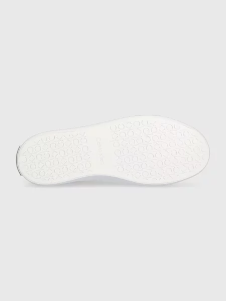 Calvin Klein bőr sportcipő VULC LACE UP fehér