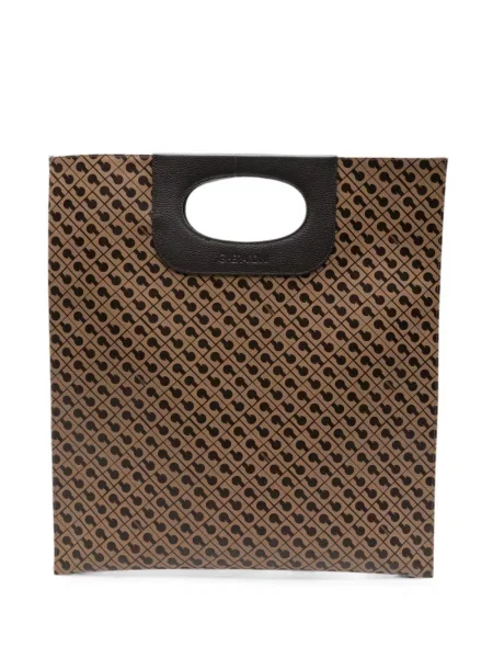 Shopper torbica Gherardini s printom smeđa