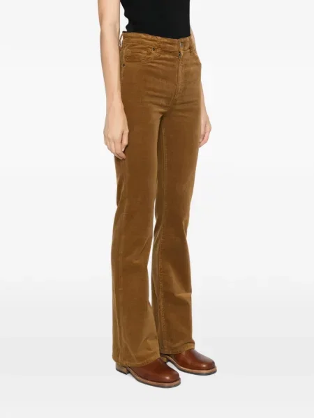Pantaloni Frame de catifea cord evazate maro