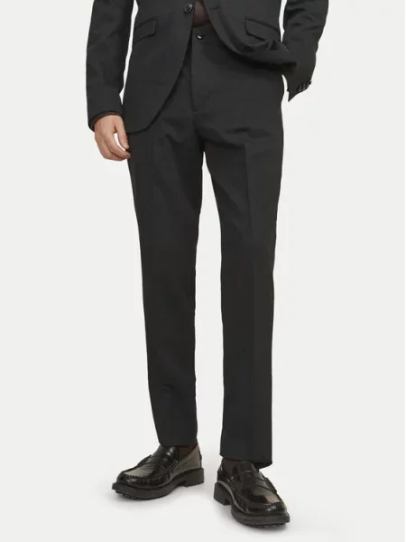 JACK & JONES Hlače na crtu Franco' crna