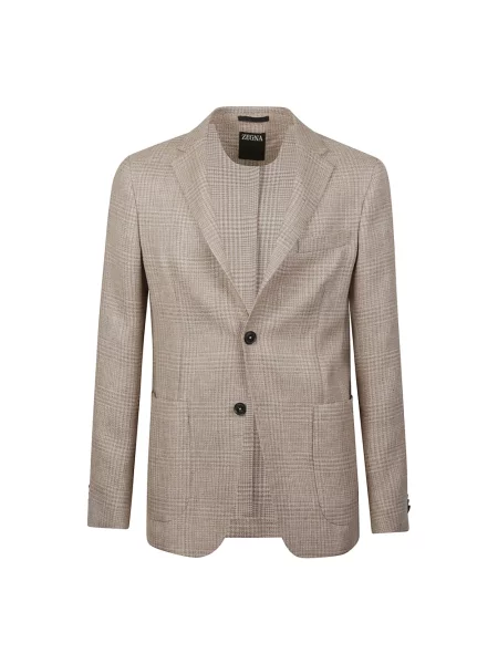 Marynarka Zegna wełniana elegancka brązowa