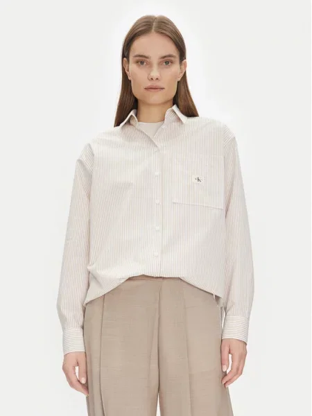 Srajca Calvin Klein Jeans bež