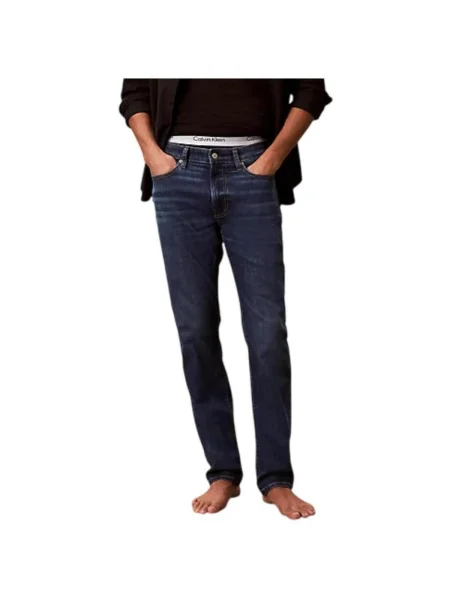 Blugi Calvin Klein Jeans albastru