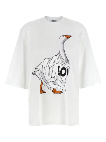Tricou Moschino cu imagine alb
