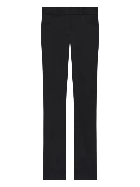 Pantaloni Courreges din satin negru