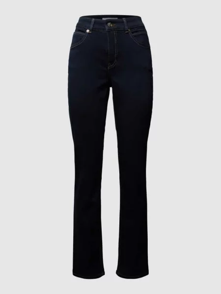 Dżinsy o kroju straight-fit z domieszką stretchu model MELANIE' Mac