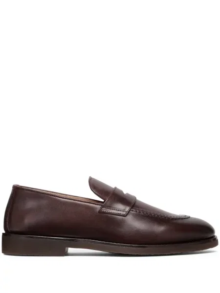 Pantofi loafer Brunello Cucinelli din piele maro