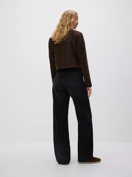 Reserved Джинси широкого крою чорний