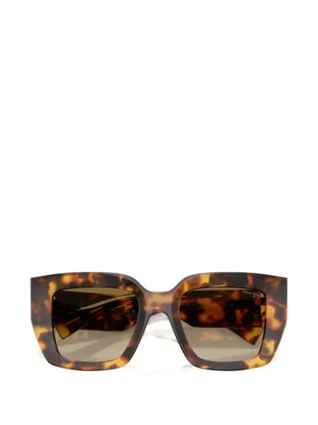 Ochelari de soare Miu Miu Eyewear cu autograf maro