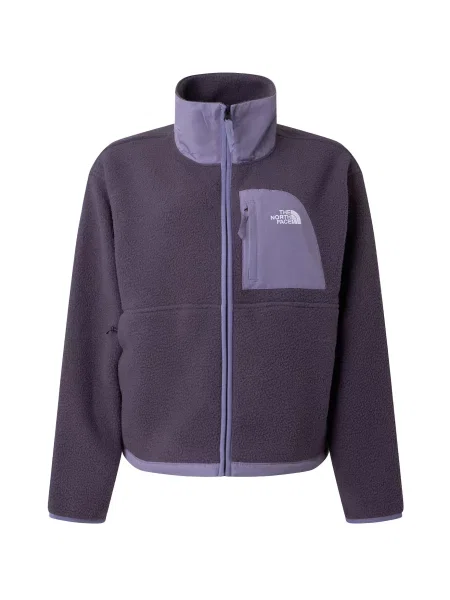 Bluză The North Face din fleece violet