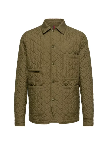 Matlasat geacă cămașă Moncler verde
