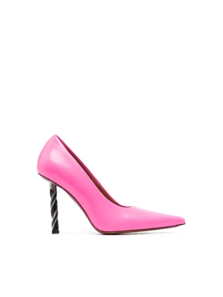 Czółenka Vetements skórzana różowa