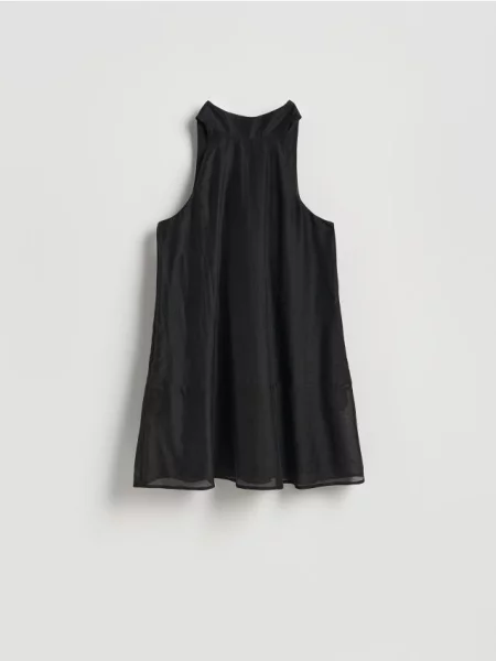 Reserved Rochie mini cu conținut ridicat de Lyocell negru