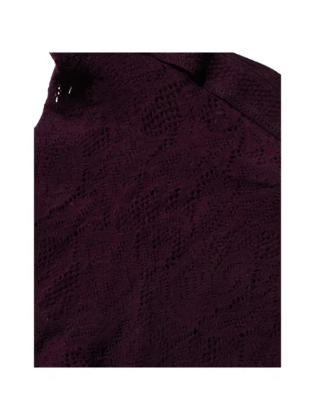 Rajstopy Dries Van Noten z siateczki fioletowe