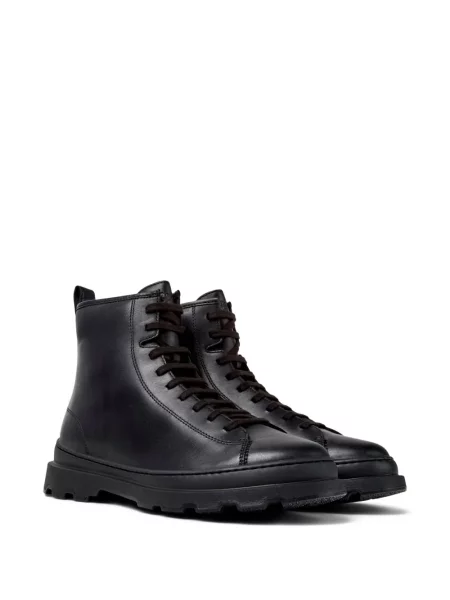 Botine Camper cu șireturi din piele negru
