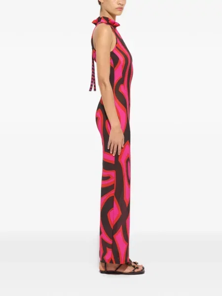 Lung rochie Pucci cu imagine negru