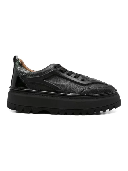Sneakersy Sergio Moretti na koturnie czarne