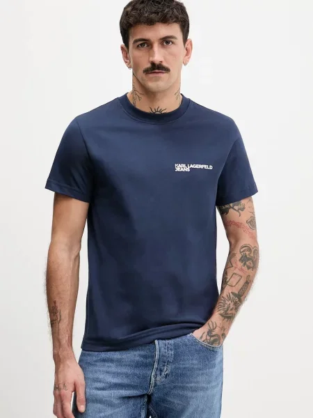 Karl Lagerfeld Jeans t-shirt ανδρικό μπλε