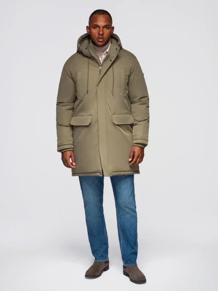 Klasična dugo parka Ombre plava