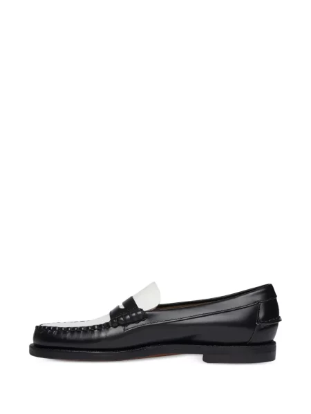Loafersy Sebago skórzane czarne