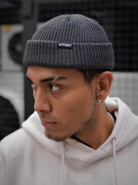 Шапка Without серая
