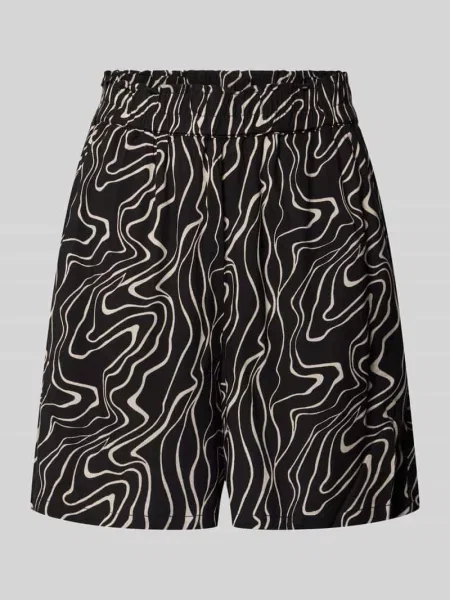 Szorty o kroju loose fit z czystej model EASY JOY' Vero Moda czarne