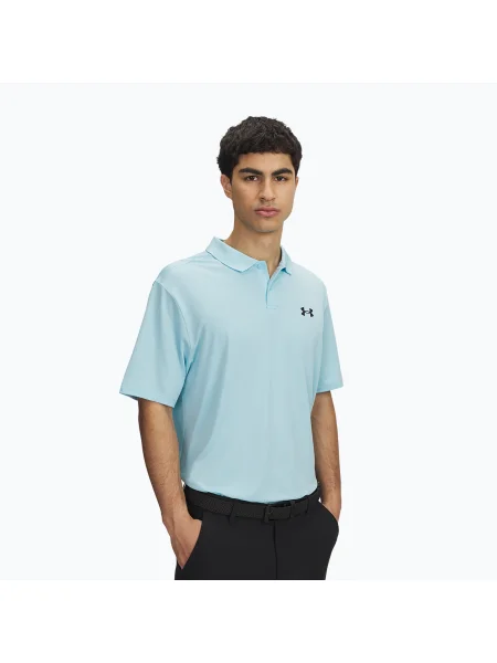 Tricou polo pentru bărbați Under Armour Matchplay Polo stream/black negru