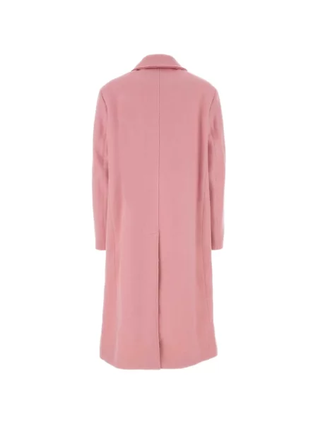 Palton Jil Sander de lână roz