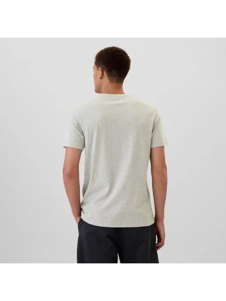 Тениска GAP Logo Tee Heather Grey S сиво
