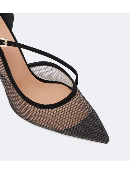 Pantofi cu toc Malone Souliers din piele de căprioară negru