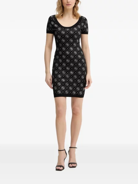 Stras rochie mini Guess negru
