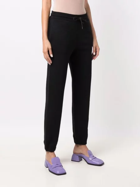 Spodnie dresowe Msgm z dżerseju czarne