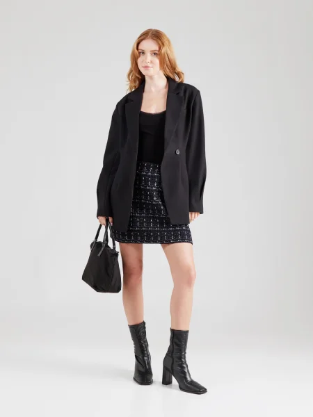 Liu Jo Fustă GONNA gri argintiu negru