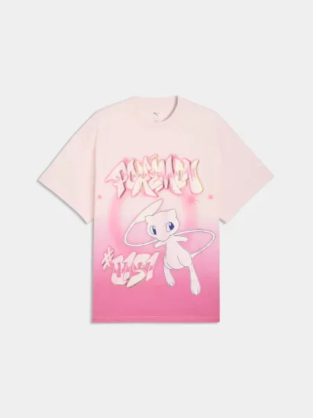 Футболка PUMA Pokemon Shiny Mew Tee комбінований верх рожевий