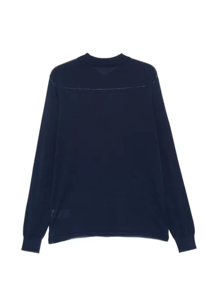 Lung tricou polo Aspesi albastru