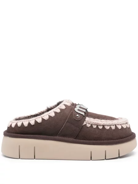 Papuci tip mules Mou maro