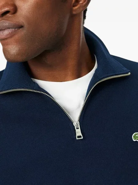 Hanorac cu fermoar Lacoste albastru
